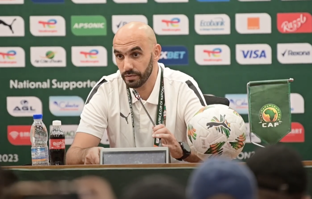 الندوة الصحافية للسيد وليد الركراكي قبل لقاء الكونغو الديموقراطية