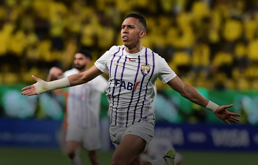 المغربي رحيمي يسجل ثنائية ويقود العين إلى المربع الذهبي لـ”أبطال آسيا”