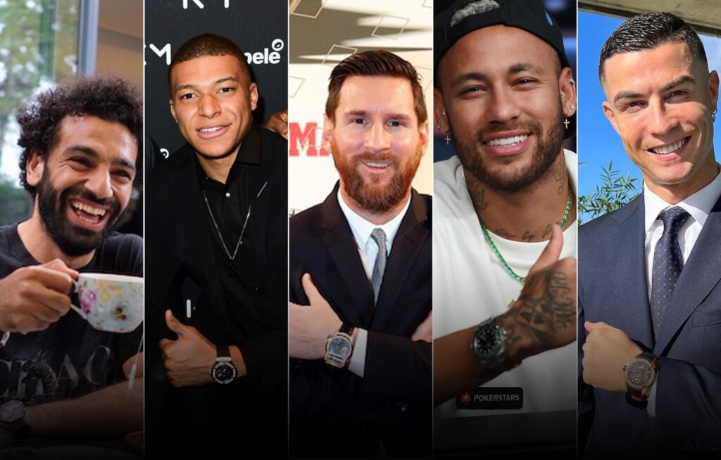 نجوم الكرة العالمية.. تنافس على إحراز الأهداف وامتلاك ماركات الساعات اليدوية