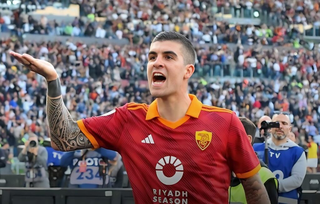 احتفال “مسيء” يجر مانشيني مدافع روما للتحقيق