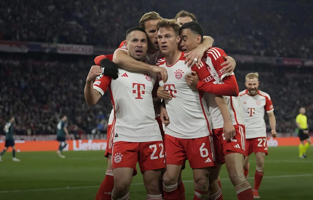 أبطال أوروبا.. بايرن ميونيخ ومزراوي إلى نصف النهائي على حساب أرسنال