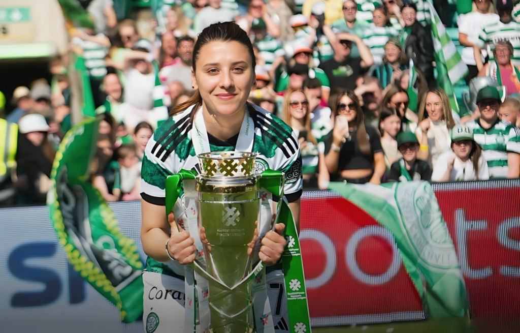 المغربية نور إيمان عدي تفوز ببطولة اسكتلندا رفقة فريقها سلتيك