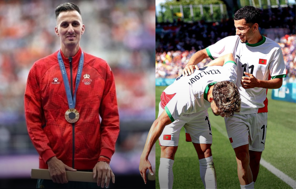 أولمبياد باريس.. هكذا احتفل الاتحاد الإفريقي بالبطل البقالي والمنتخب المغربي