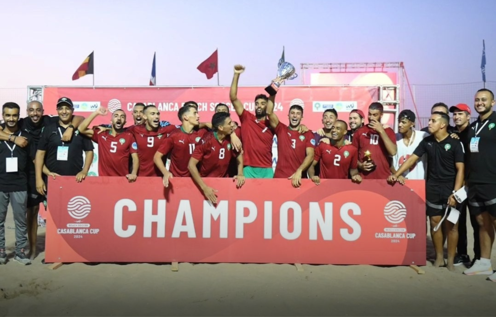 كرة القدم الشاطئية.. المنتخب المغربي يتوج بكأس الدار البيضاء الدولية 