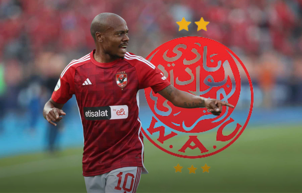 الوداد يفاوض بيرسي تاو بطلب من موكوينا