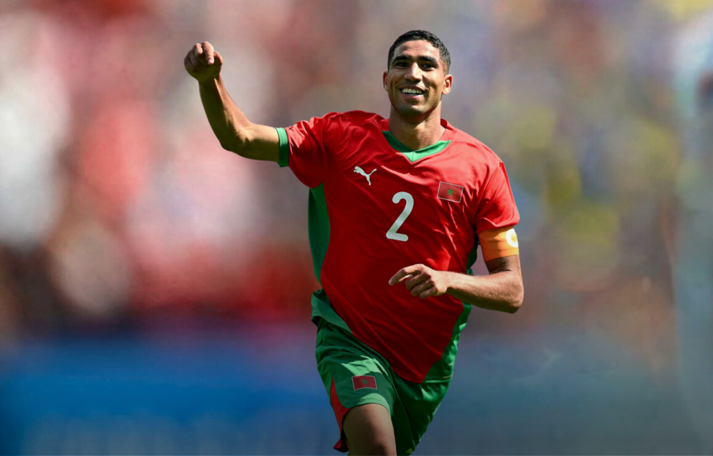 حكيمي: سعيد بكتابة التاريخ رفقة بلدي ونراهن على التتويج بميدالية أولمبية