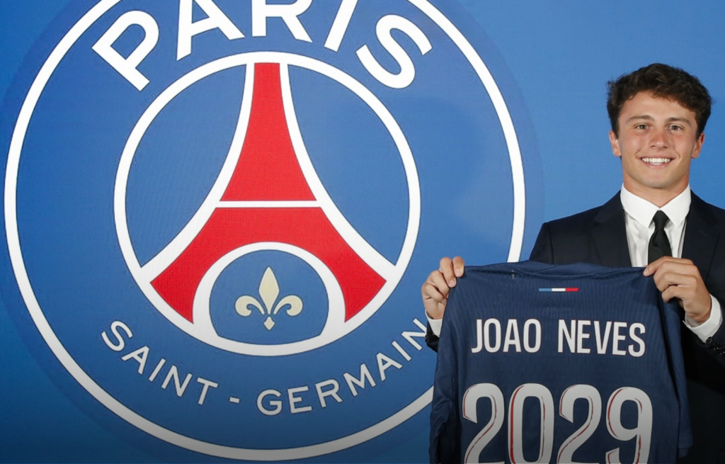 سان جيرمان يضم لاعب الوسط البرتغالي نيفيز من بنفيكا