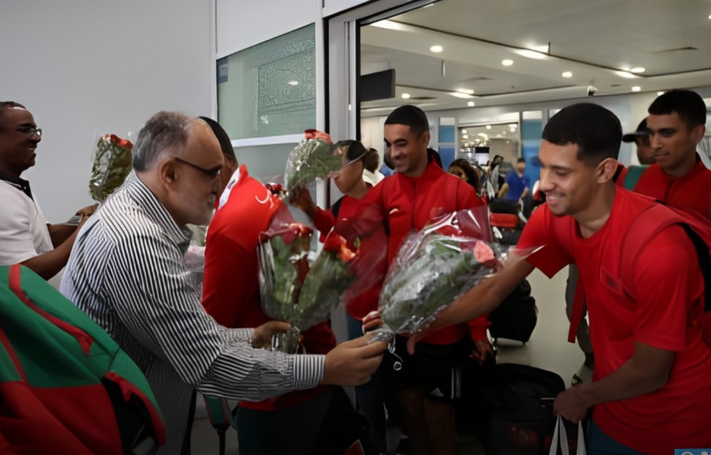 حفل استقبال على شرف منتخب ألعاب القوى المتصدر لترتيب البطولة العربية