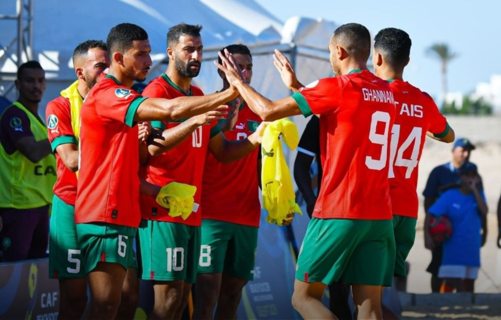 المنتخب المغربي يهزم نظيره الغاني في كأس أمم إفريقيا للكرة الشاطئية