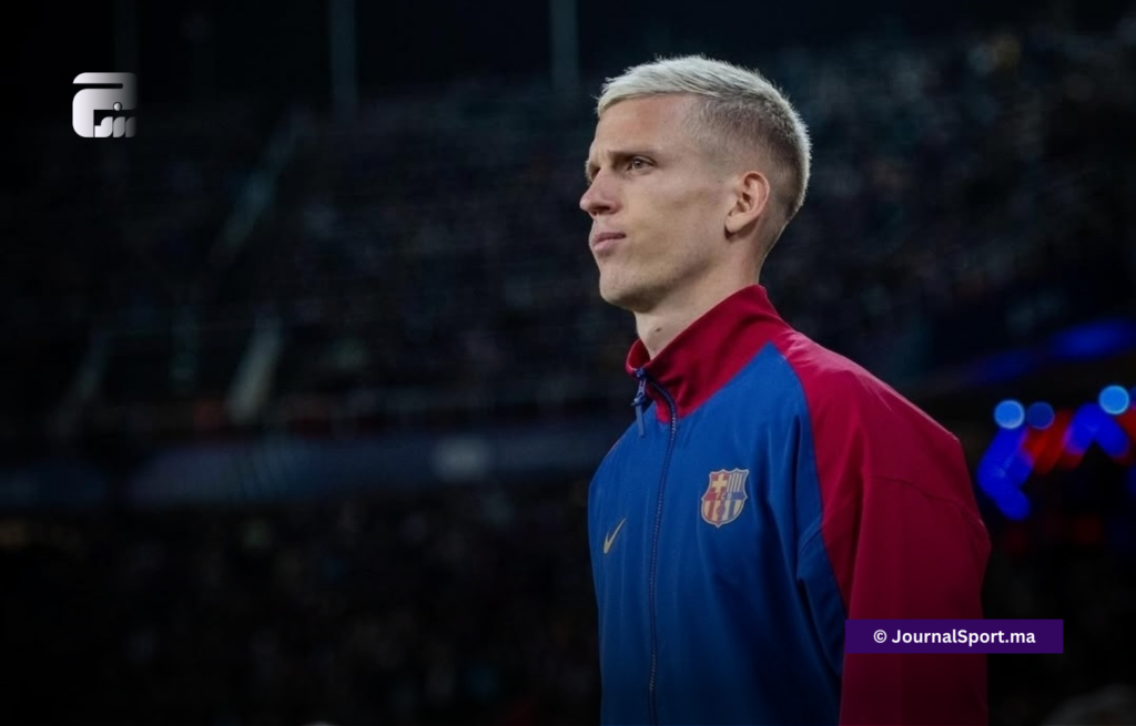 رابطة الدوري الإسباني تزيل داني أولمو من قائمة المسجلين في برشلونة