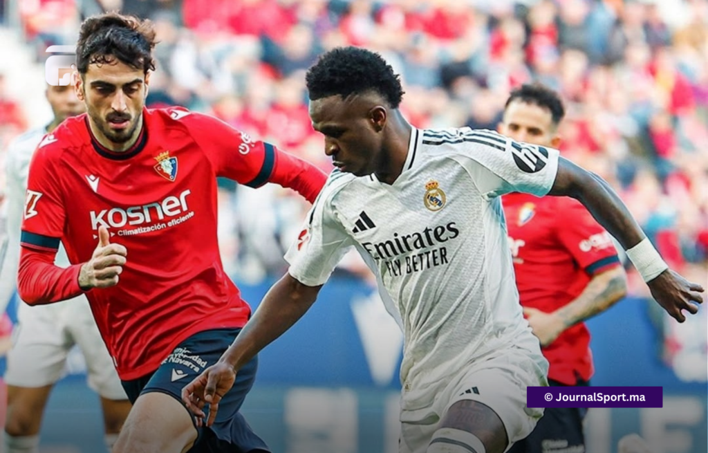 أوساسونا يفرض التعادل على عشرة من لاعبي الريال 