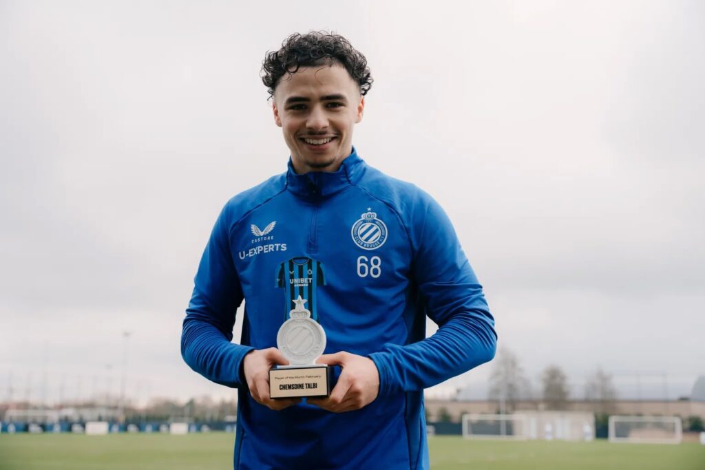 الطالبي لاعبا للشهر بفريق بروج البلجيكي