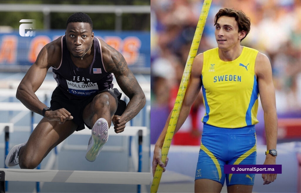 دوبلانتيس وهولواي يتوجان للمرة الثالثة تواليا