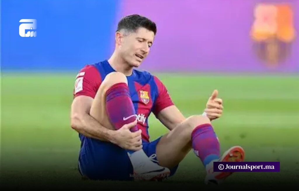 برشلونة يؤكد إصابة ليفاندوفسكي دون تحديد مدة غيابه