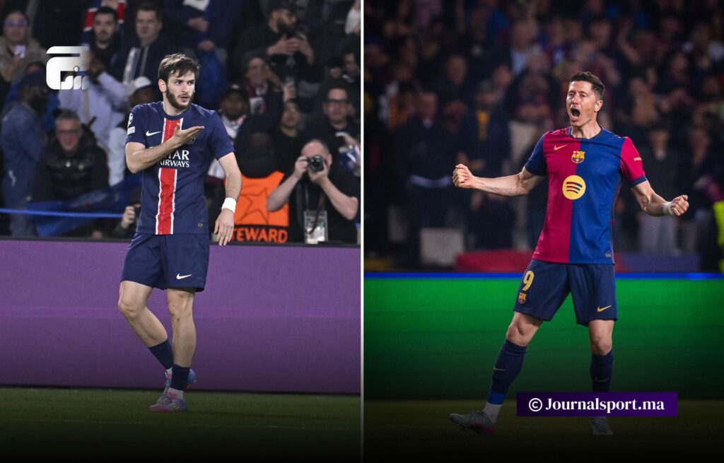 برشلونة وباريس سان جرمان يضعان قدما في نصف النهائي