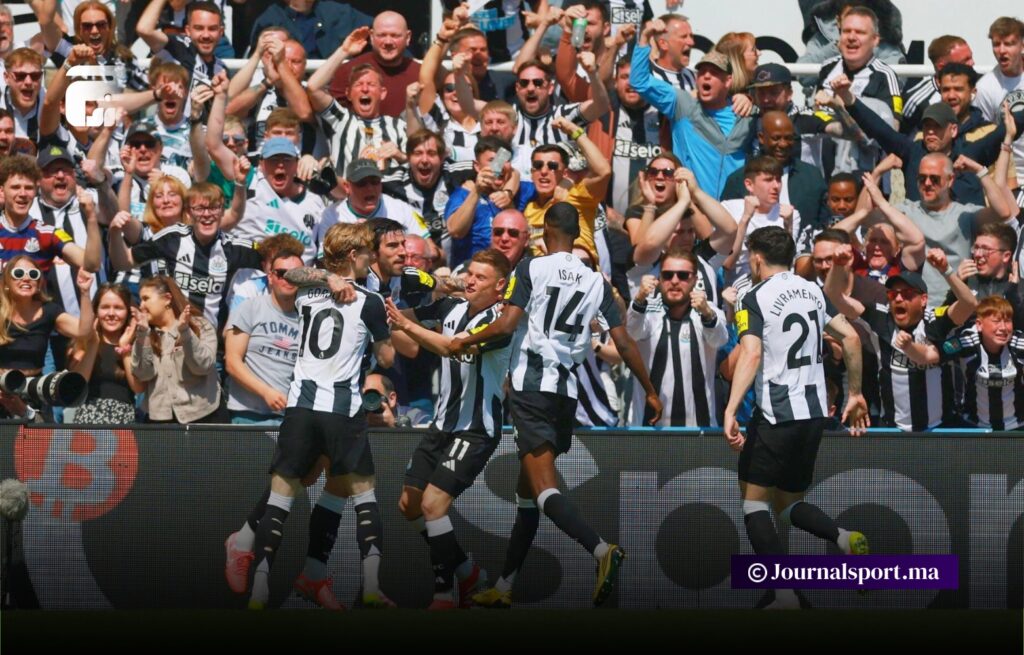 نيوكاسل يأخذ الأفضلية في سباق التأهل إلى دوري الأبطال