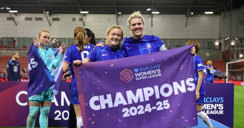 تشيلسي يتوج بالبطولة الإنجليزية الممتازة للسيدات للمرة السادسة تواليا
