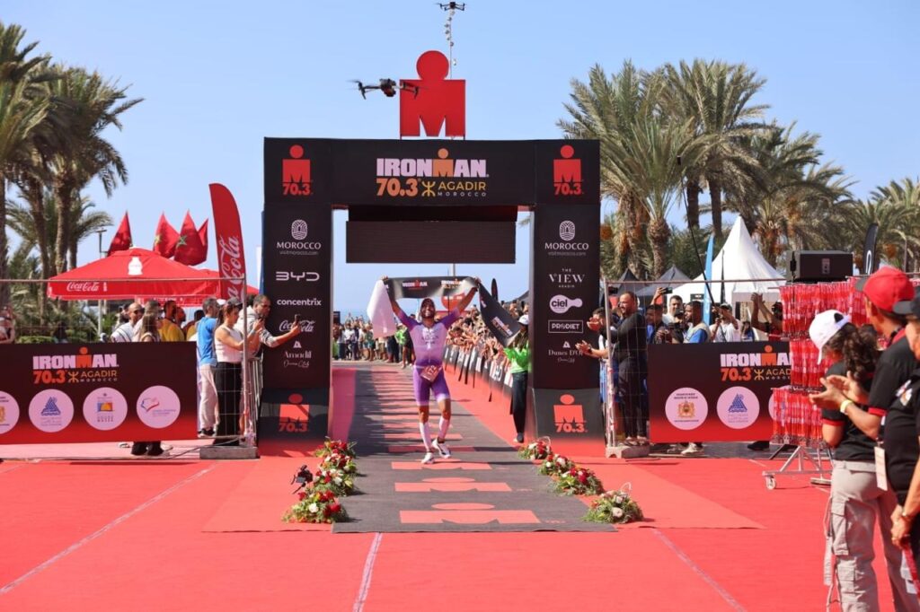 Ironman 70.3.. نهاية مثيرة للسباق العالمي بأكادير