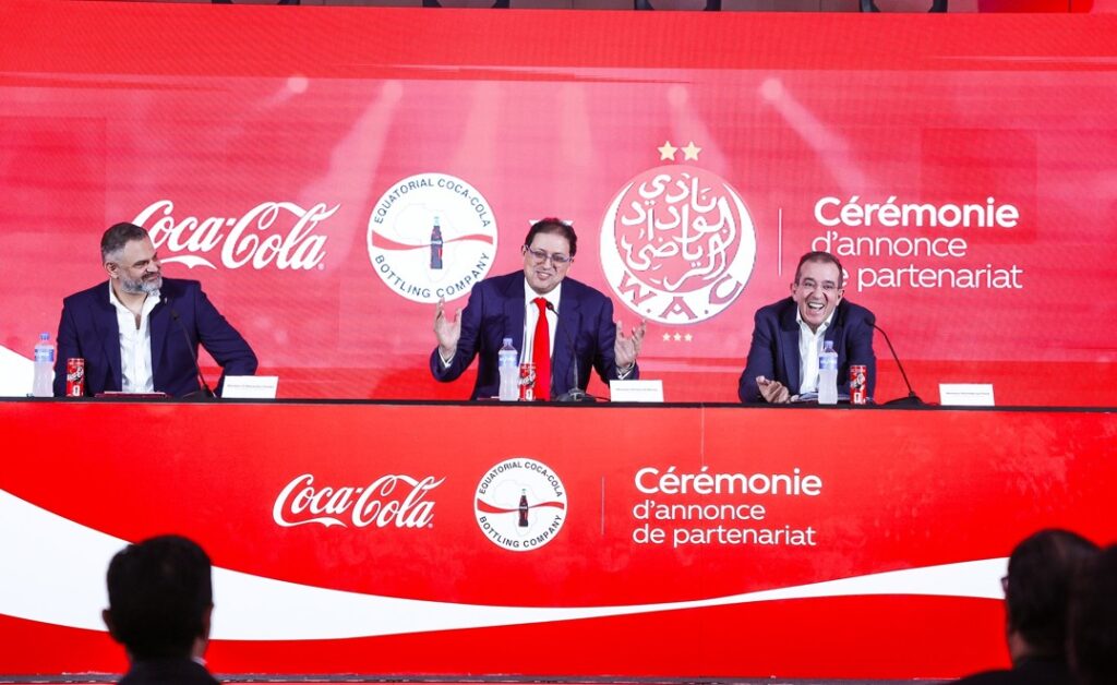 كوكاكولا تعلن عن شراكة جديدة مع الوداد الرياضي